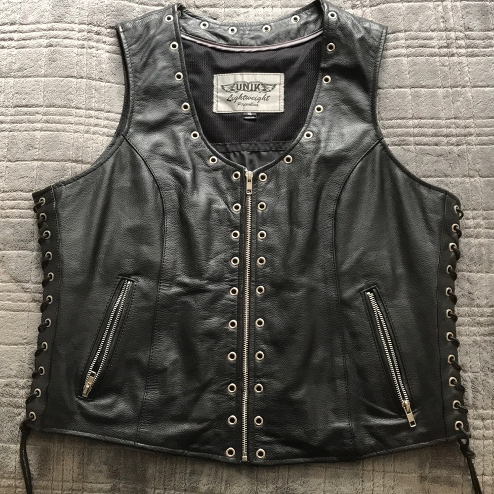 Leather vest
